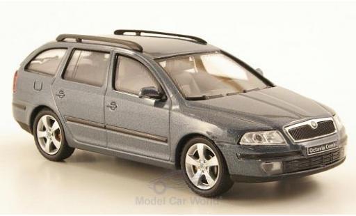 Skoda Octavia 1/43 Abrex Combi metallise grise 2004 miniature