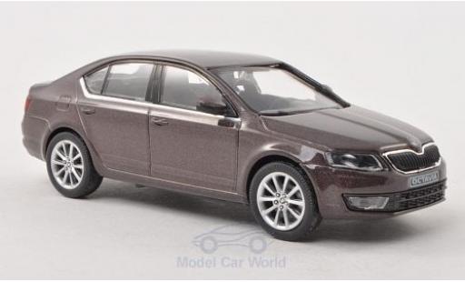 Miniature Skoda Octavia 1/43 Abrex III metallise marron 2013 Skoda Octavia 1/43 Abrex III metallise marron 2013 miniature
