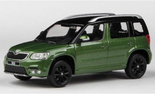 Skoda Yeti 1/43 Abrex FL metallise verte/noire 2013 miniature