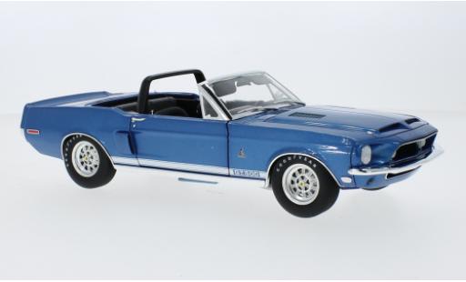 Miniature Shelby GT 500 1/18 ACME Ford Mustang Cabriolet metallise bleu 1968 Shelby GT 500 1/18 ACME Ford Mustang Cabriolet metallise bleu 1968 miniature