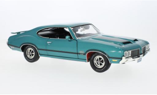 Oldsmobile 442 1/18 ACME W-30 metallise turquoise 1970 miniature