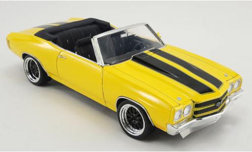 Miniature Chevrolet Chevelle 1/18 ACME Super Sport Cabriolet Restomod jaune/noire 1970 Chevrolet Chevelle 1/18 ACME Super Sport Cabriolet Restomod jaune/noire 1970 miniature