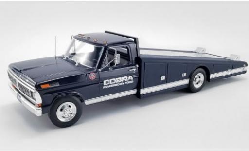 Miniature Ford F-350 1/18 ACME Ramp Truck bleue/blanche Shelby Cobra 1970 Powered by Ford F-350 1/18 ACME Ramp Truck bleue/blanche Shelby Cobra 1970 Powered by miniature