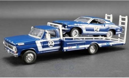 Miniature Ford Mustang 1/64 ACME Boss 302 Trans Am No.2 Clubs Racing Team Trans-Am 1969 mit F-350 Ramp Truck D.Gurney Ford Mustang 1/64 ACME Boss 302 Trans Am No.2 Clubs Racing Team Trans-Am 1969 mit F-350 Ramp Truck D.Gurney miniature