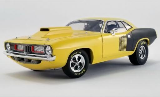 Miniature Plymouth Cuda 1/18 ACME Drag Car jaune/Dekor 1972 Plymouth Cuda 1/18 ACME Drag Car jaune/Dekor 1972 miniature