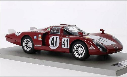 Alfa Romeo 33.2 coda lunga 1/18 Tecnomodel No.41 Autodelta 24h Le Mans 1968 /N.Vaccarella miniature