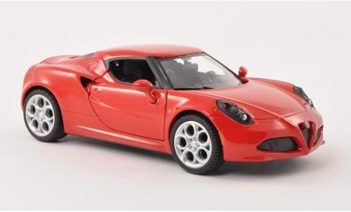 Alfa Romeo 4C 1/24 Motormax rouge 1:24 miniature