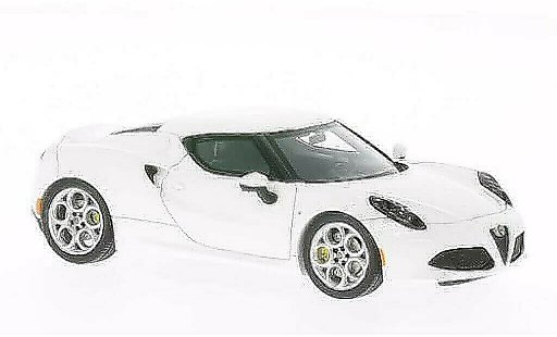 Alfa Romeo 4C coupe 1/43 Spark blanche miniature