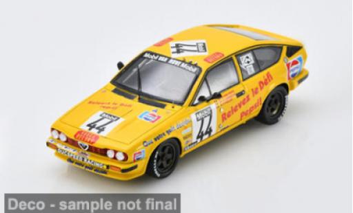 Alfa Romeo GT 1/43 Spark V 6 jaune 1983 #44 r. van Hove/A. Lierneux 1:43 miniature