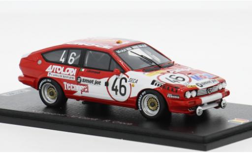 Alfa Romeo GT 1/43 Spark V6 24h Spa 1982 #46 R.Drovandi/V.Ciardi 1:43 miniature