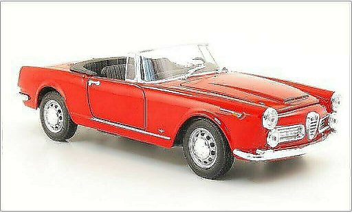 Alfa Romeo 2600 spider 1/24 Welly 2600 rouge 1960 miniature
