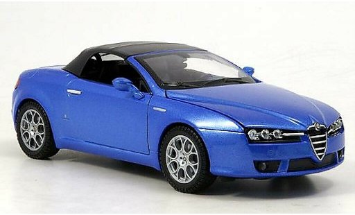 Alfa Romeo Spider veloce 1/24 Welly bleu ferm&Atilde;&copy; miniature