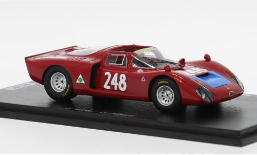 Alfa Romeo T33 1/43 Spark /2 Targa Florio 1969 #1969 E.Pinto/G.Alberti 1:43 miniature