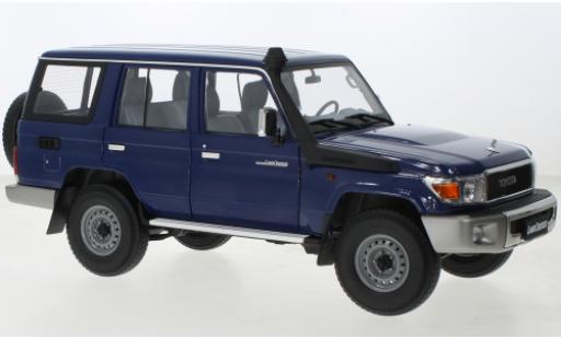 Miniature Toyota Land Cruiser 1/18 Almost Real 76 bleu 2017 Toyota Land Cruiser 1/18 Almost Real 76 bleu 2017 miniature