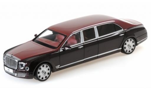 Miniature Bentley Mulsanne 1/18 Almost Real Grand Limousine by Mulliner rouge/rouge 2017 Bentley Mulsanne 1/18 Almost Real Grand Limousine by Mulliner rouge/rouge 2017 miniature
