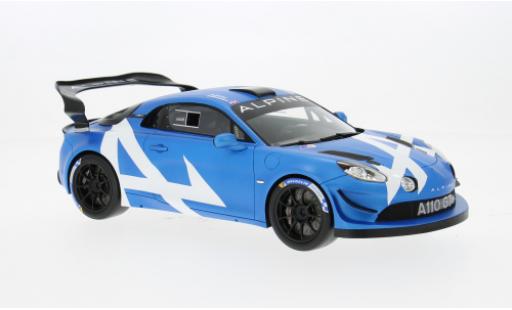 Miniature Alpine A110 GT+ Presentation Rally du Mont Blanc 2024 1/18 Spark