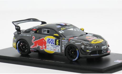 Alpine A110 1/43 Spark GT+ Rally du Mont Blanc 2024 #6 S.Loeb 1:43 miniature
