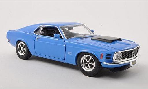Miniature Ford Mustang 1/24 Motormax Boss 429 bleue 1970 Ford Mustang 1/24 Motormax Boss 429 bleue 1970 miniature
