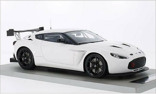 Aston Martin V12 Zagato coupe 1/18 Tecnomodel Zagato Race Presseversion blanche miniature