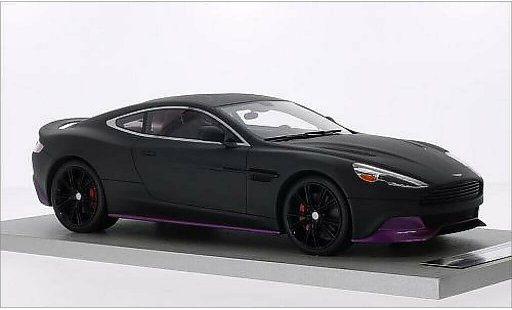 Aston Martin Vanquish coupe 1/18 Tecnomodel mat-noire/metallise lila miniature