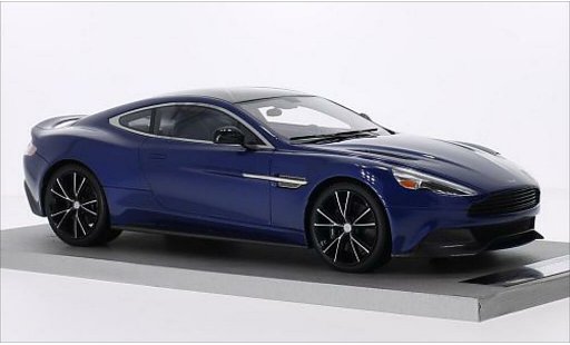 Aston Martin Vanquish coupe 1/18 Tecnomodel metallise bleu miniature