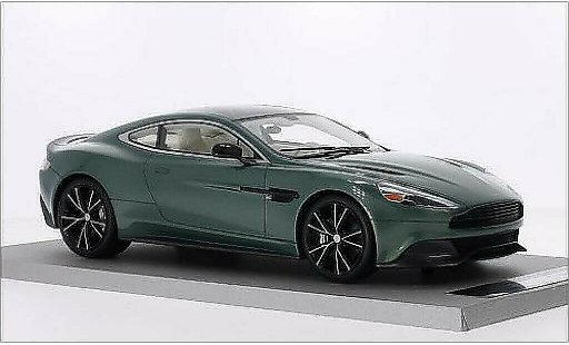 Aston Martin Vanquish coupe 1/18 Tecnomodel metallise verte/noire miniature