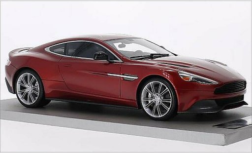 Aston Martin Vanquish coupe 1/18 Tecnomodel metallise rouge miniature