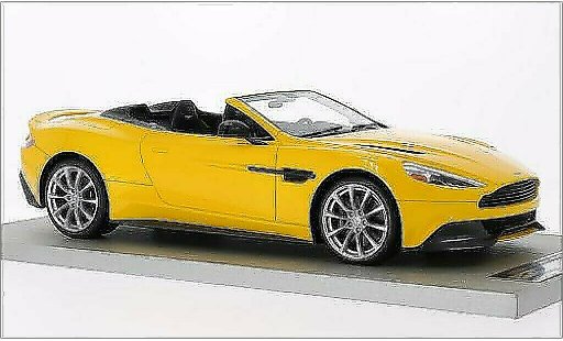 Aston Martin Vanquish volante 1/18 Tecnomodel jaune 2014 miniature