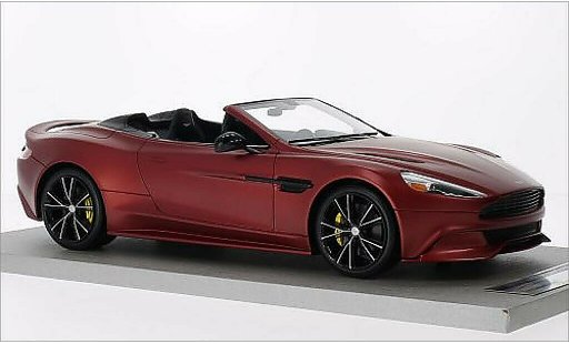 Aston Martin Vanquish volante 1/18 Tecnomodel mat-rouge 2014 miniature