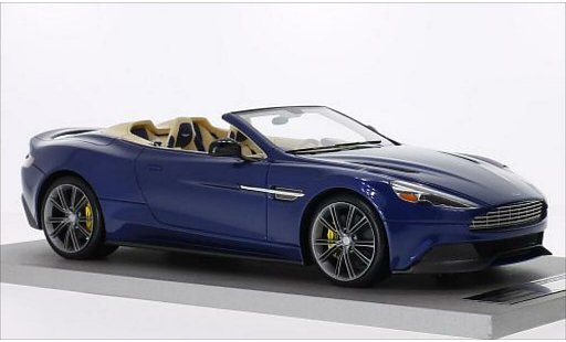 Aston Martin Vanquish volante 1/18 Tecnomodel metallise bleu miniature