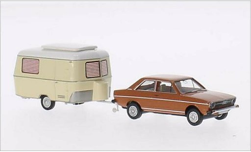 Audi 80 berline 1/87 Brekina marron miniature