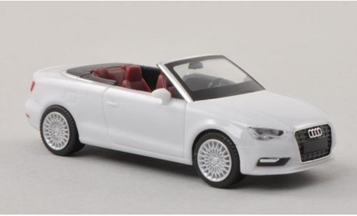 Audi A3 cabriolet 1/87 Herpa Cabrio blanche miniature
