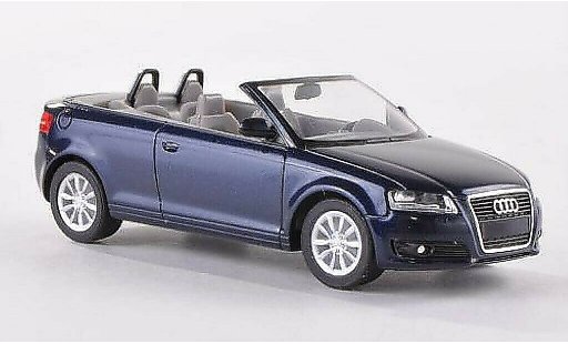 Audi A3 cabriolet 1/87 Herpa (8P) bleu 2008 miniature
