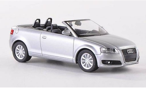 Audi A3 cabriolet 1/87 Herpa (8P) grise 2008 miniature