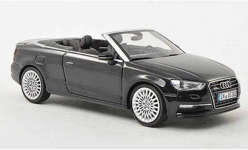 Audi A3 cabriolet 1/43 Herpa noire 2013 miniature