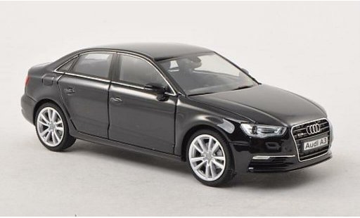 Audi A3 berline 1/43 Herpa noire miniature