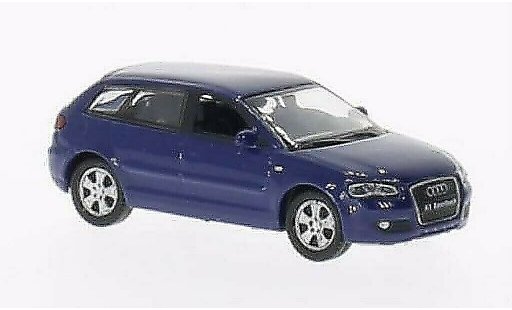 Audi A3 sportback 1/87 Welly bleu miniature