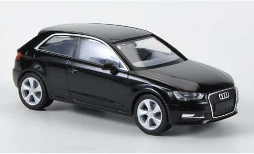 Audi A3 berline 1/87 Herpa (Typ 8V) noire miniature
