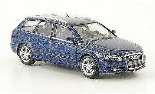 Audi A4 avant 1/87 Busch bleu Facelift 2005 miniature