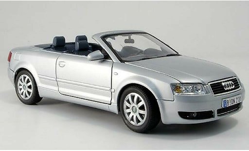 Audi A4 cabriolet 1/18 Motormax grise miniature