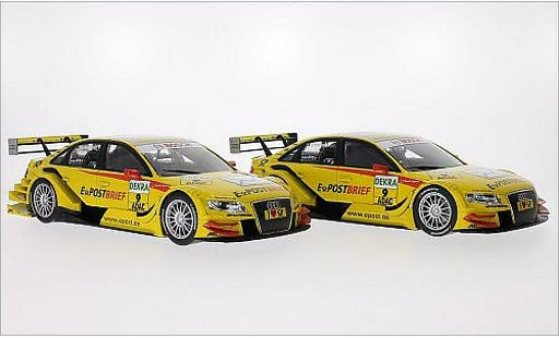 Audi A4 dtm 1/18 Norev jaune No.9 EPost Brief 2011 miniature