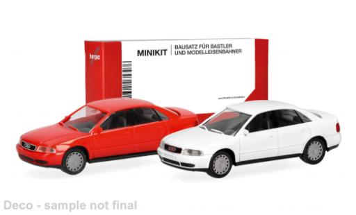 Audi A4 1/87 Herpa MiniKit rouge/blanche 1:87 miniature