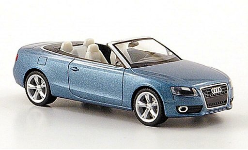 Audi A5 cabriolet 1/87 Herpa bleu 2009 miniature