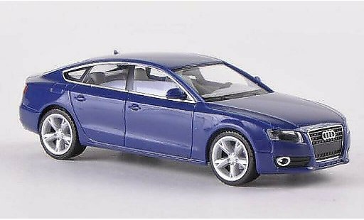Audi A5 sportback 1/87 Herpa bleu miniature