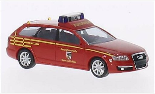 Audi A6 secours 1/87 Busch Avant Berufspompiers Dessau-Rosslau 2004 miniature