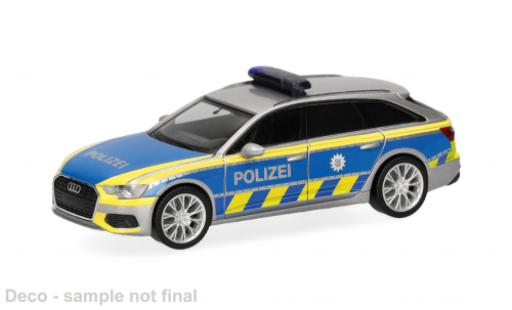 Miniature Audi A6 Avant Polizei Th&Atilde;&frac14;ringen 1/87 Herpa