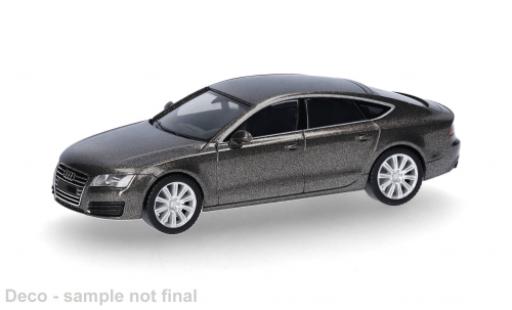Audi A7 1/87 Herpa marron 1:87 miniature