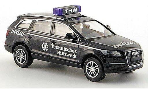 Audi Q7 secours 1/87 Wiking THW Lauf noire miniature