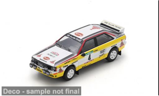 Audi Quattro 1/64 Schuco quattro Rallye WM Rallye Portugal 1984 HB Team HB #4 W.R&ouml;hrl/C.Geistd&ouml;rfer 1:64 miniature