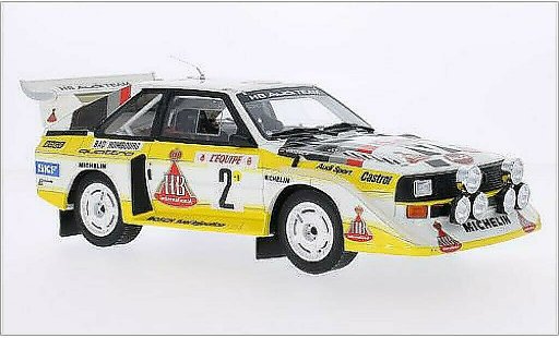 Audi Sport Quattro s1 1/18 Ottomobile No.2 Team Rally Monte Carlo 1986 /C.Geistdorfer miniature